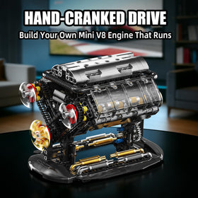 BseSparklion V8 engine model valves and turbochargers demonstrate motion and timing