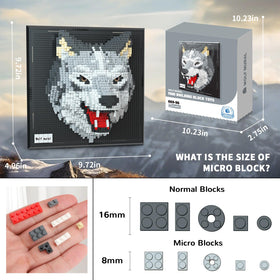 BseSparklion Wolf micro blocks close-up showing intricate detailing