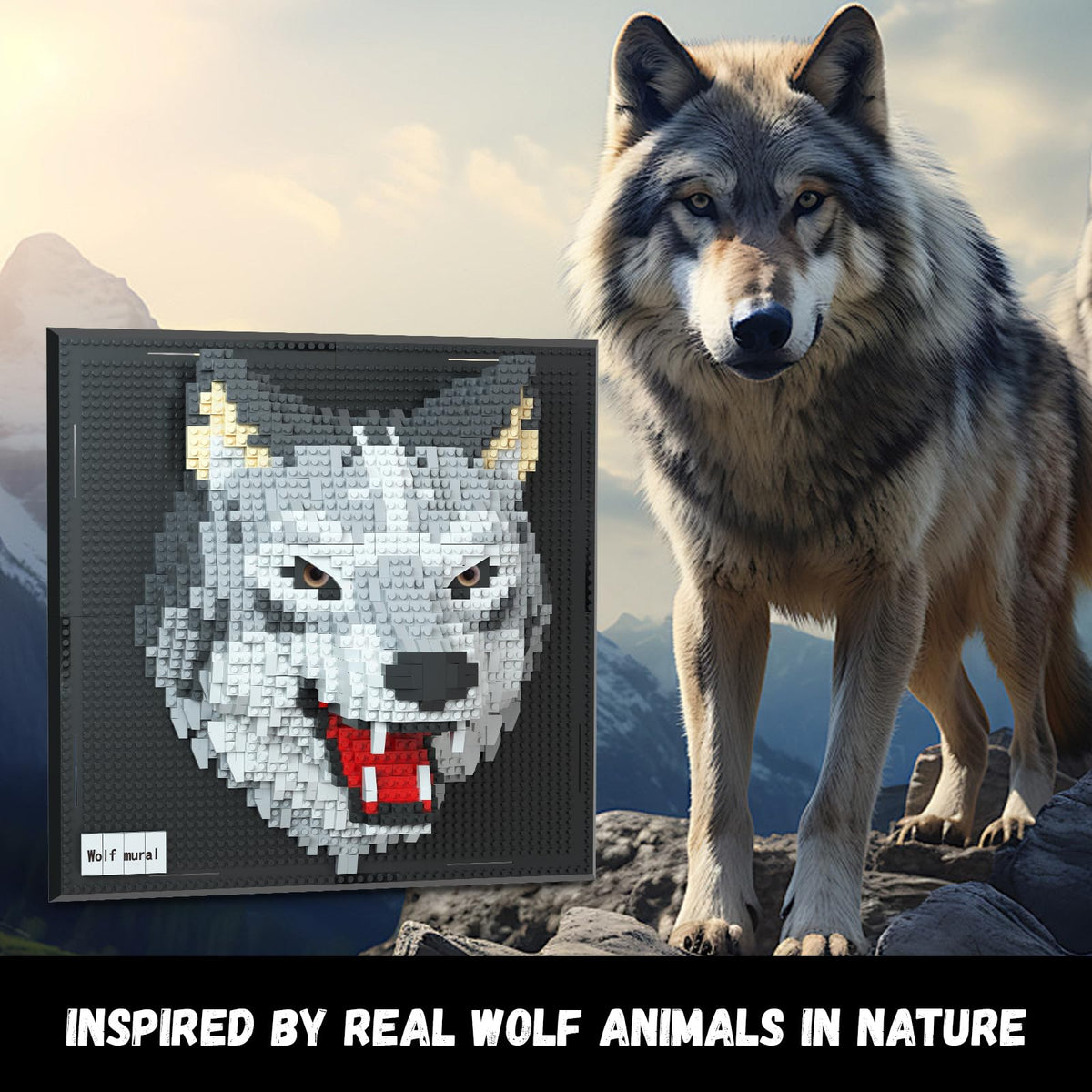 BseSparklion Wolf display on a tabletop for versatile decor