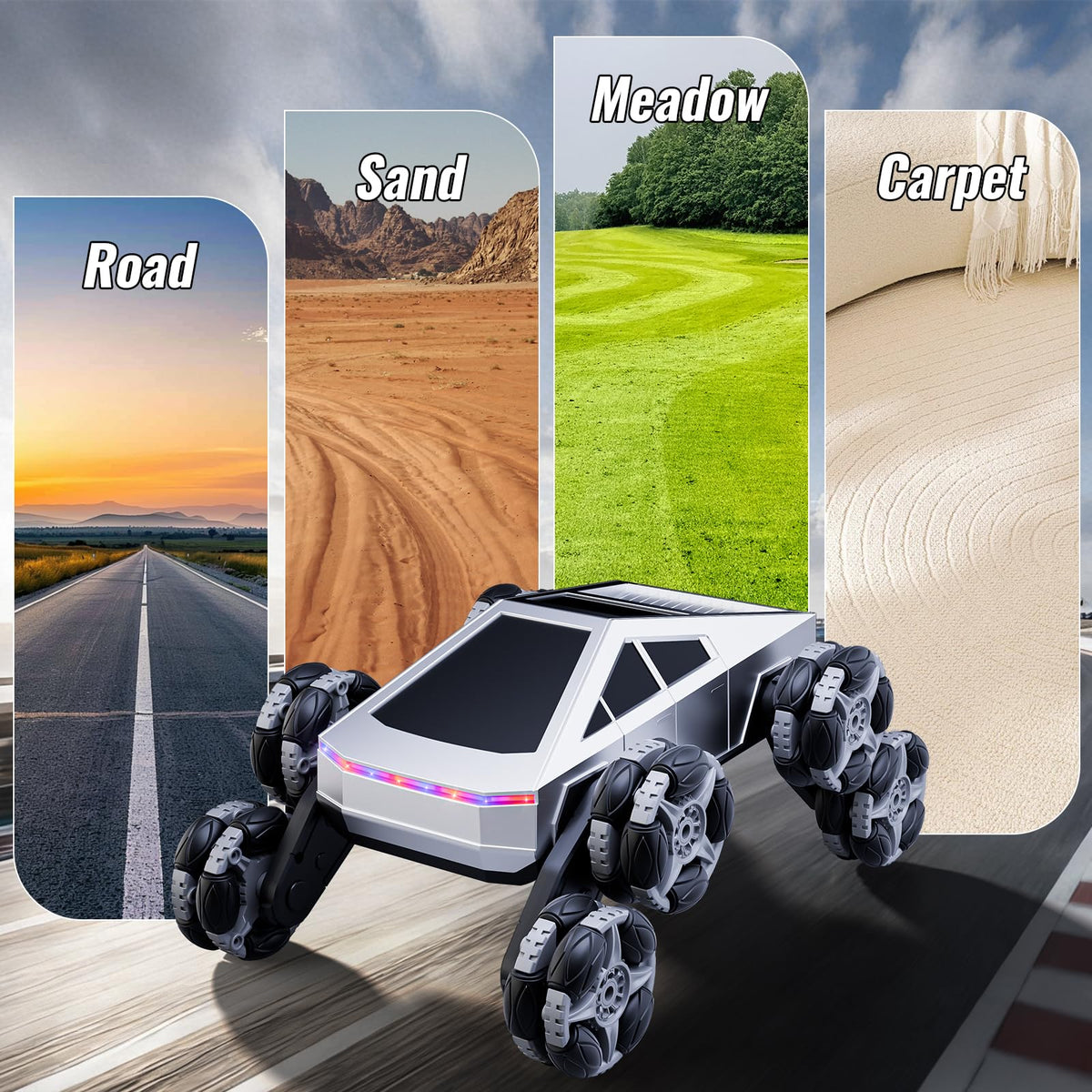 Bsgifts RC stunt car dual batteries extend playtime for longer sessions