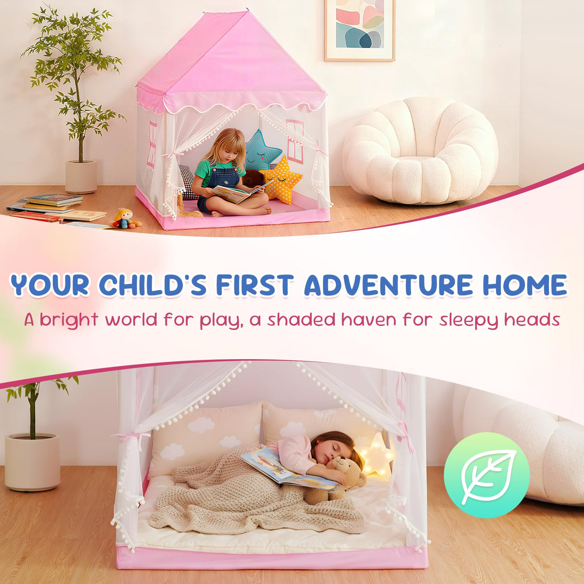 BSHAPPLUS lightweight assembly enables quick setup in any room or yard.
