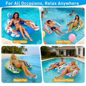 BSIEZC Pool Floats Compact Portable Inflation for travel.