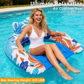 BSIEZC Pool Floats Ergonomic Headrest for neck and back support.