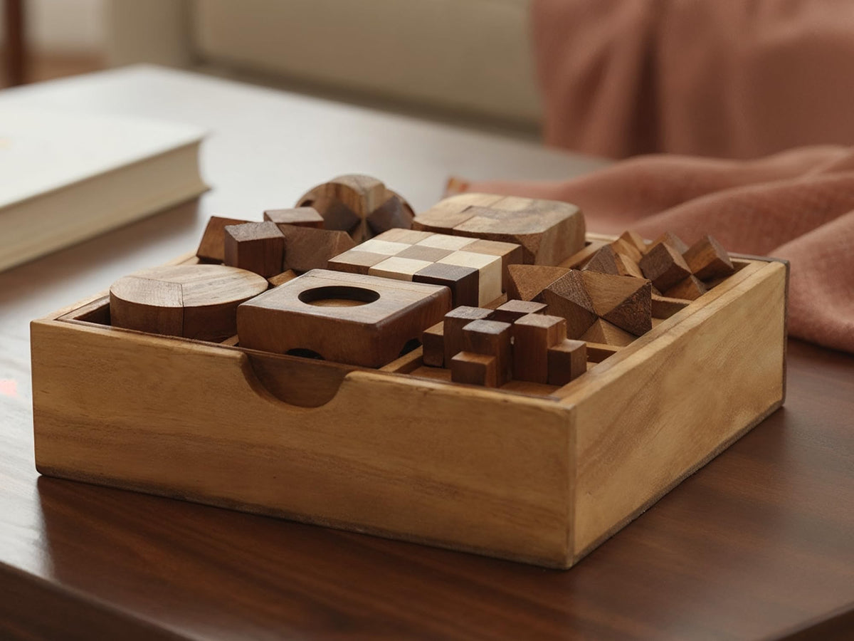 BSIRI interlocking puzzle design macro shot showcasing clever geometry.