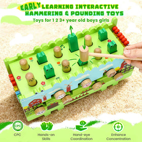 Bsrvtoyer hammering toy promotes fine motor coordination during playtime