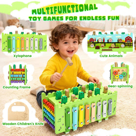 Bsrvtoyer rotating gears encourage problem solving and hand-eye coordination
