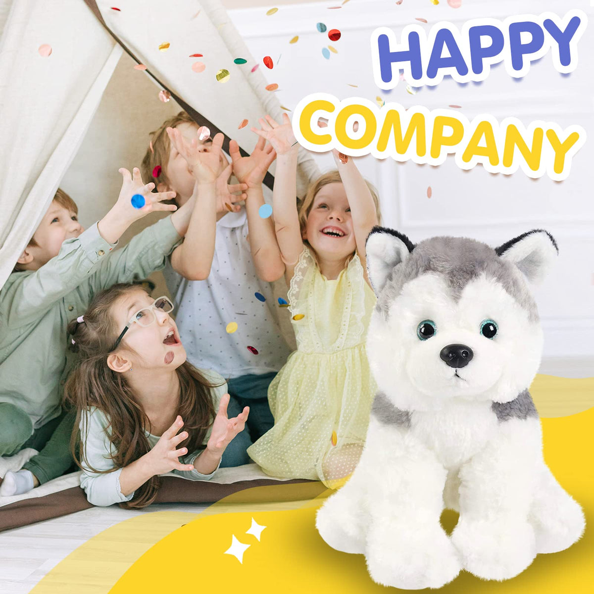 BSTAOFY husky plush nursery decor arrangement for newborn rooms