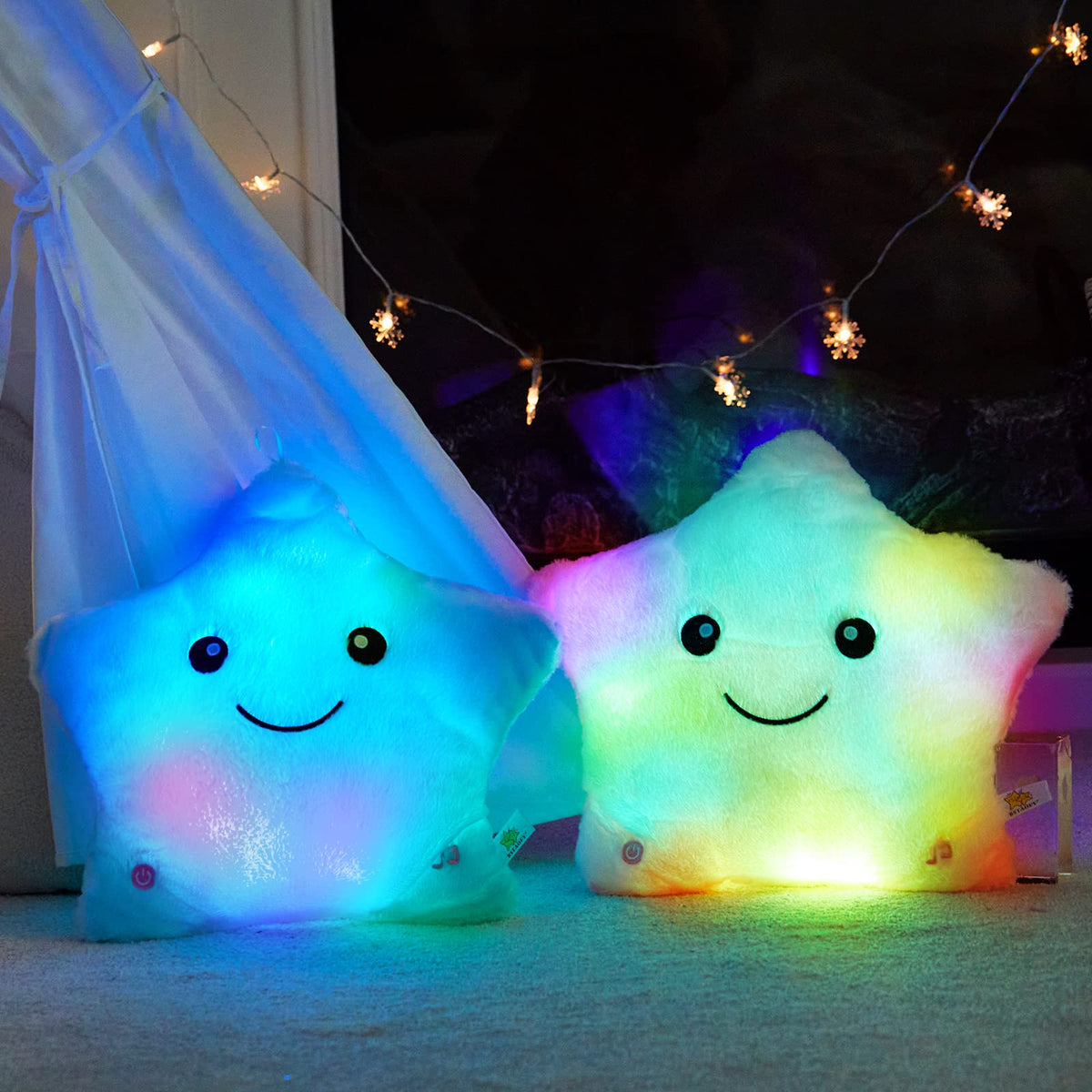 BSTAOFY blue twinkle star sings gentle tunes at night for comfort.