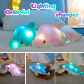 BSTAOFY soft PP cotton dolphin emphasizes safe cuddle design.