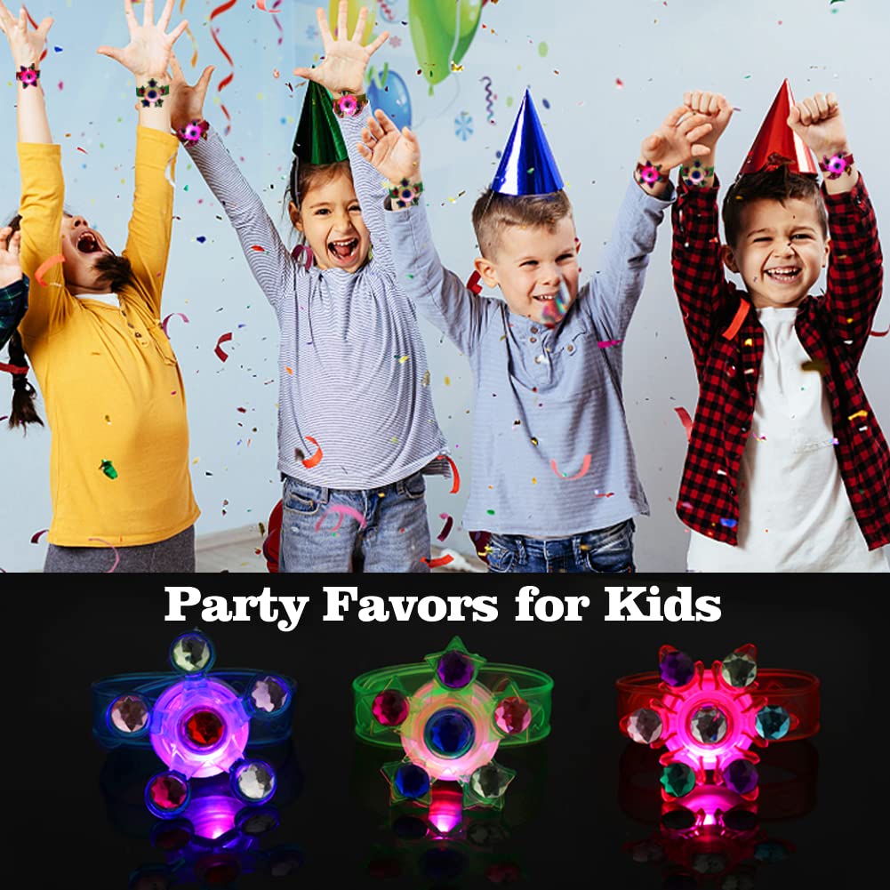 BSTDECOR party favors 48-pack LED fidget spinners boost classroom rewards.
