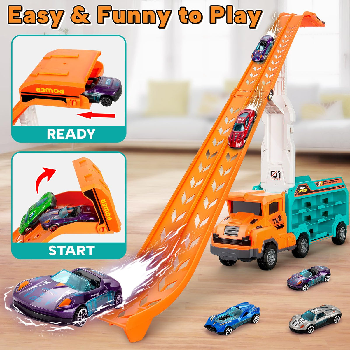 Bstoyder 25-inch track extends racing action for kids