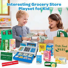 Bstoyder grocery boxes and bags organize tidy pretend-store play.