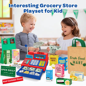 BSToyder conveyor belt divider bar helps organize items during mock checkout