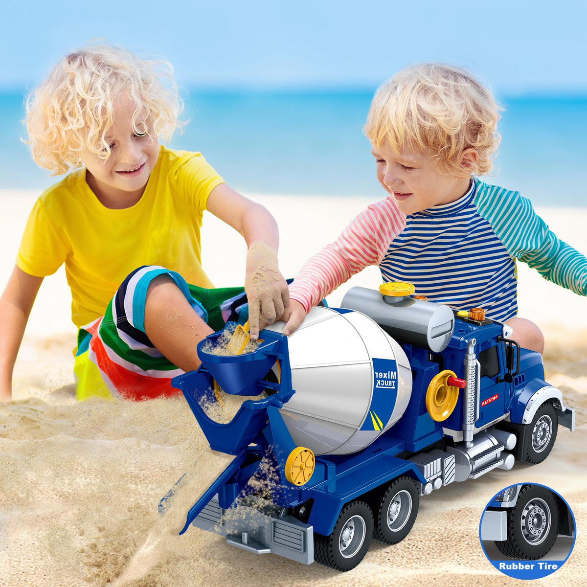 Bstoyder durable plastic and rubber tires for versatile outdoor use