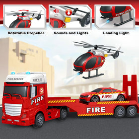 Bstoyder toy truck featuring a speed-ready fire car enhances fast-paced role-play.