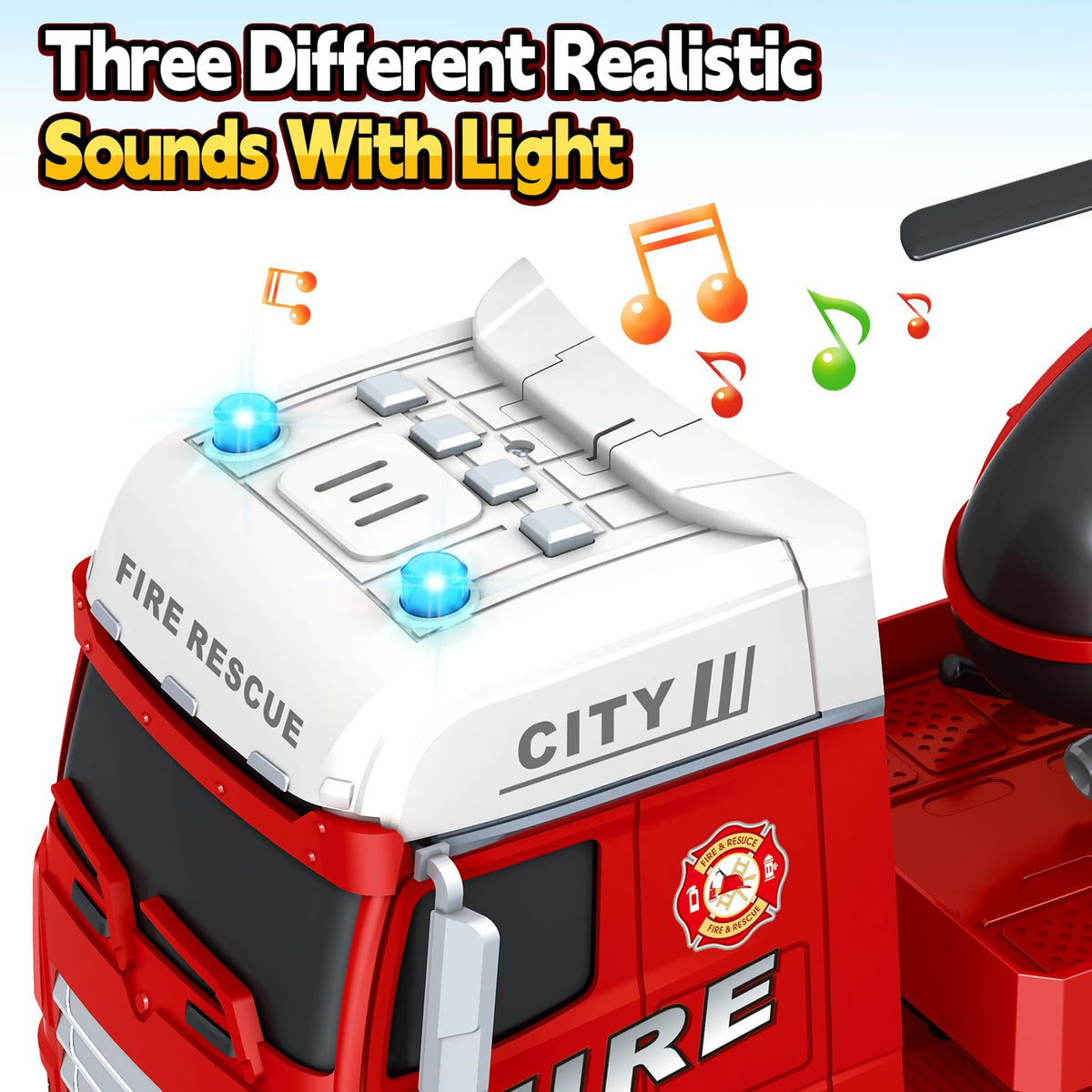 Bstoyder 3-in-1 playset shows separable truck head and movable tailboard for realistic scenes.