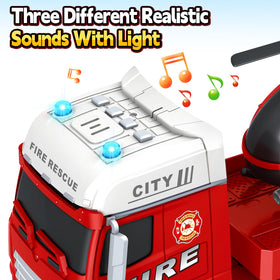 Bstoyder 3-in-1 playset shows separable truck head and movable tailboard for realistic scenes.