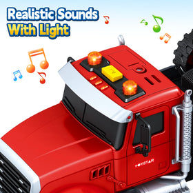 Bstoyder friction-powered truck buttons with lights and sounds boost engagement.