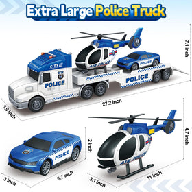 Bstoyder gift-ready packaging for a kids toy truck set.