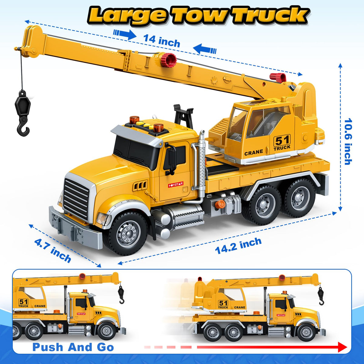 Bstoyder 15-inch toy truck in a gift-ready box makes a great birthday gift.