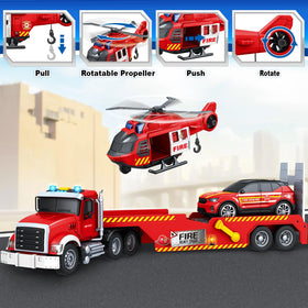 Bstoyder helicopter lights and sounds add excitement for pretend emergencies.