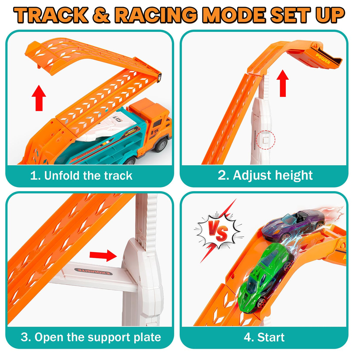 Bstoyder metal cars six-pack provides durable racing partners