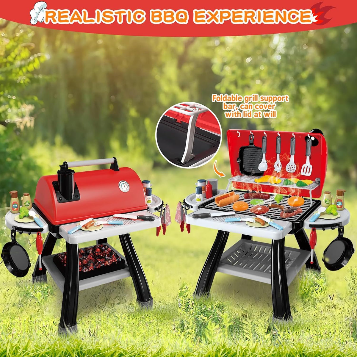 Bstoyder play food set with burgers, buns, and more sparks culinary storytelling.