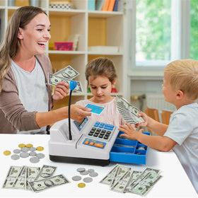 Bstoyder built-in real calculator supports basic arithmetic during play.