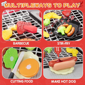 Bstoyder smoke-light-sound feature adds realism to indoor and outdoor pretend play.