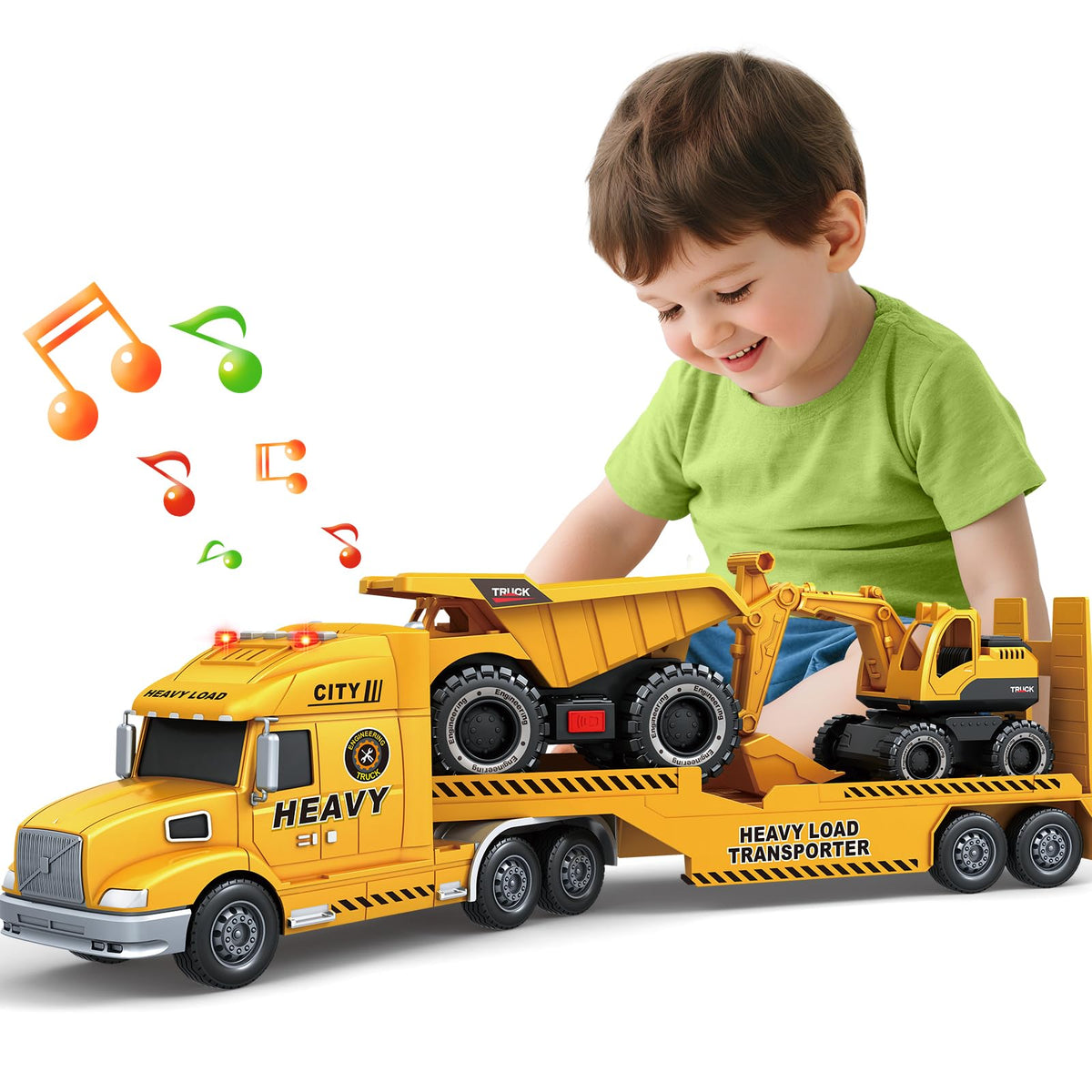 Bstoyder Toddler Truck 27-inch in action for imaginative construction play.