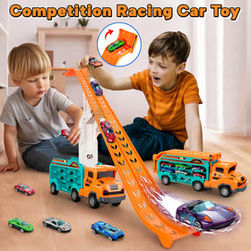 Bstoyder truck on track playset ready for racing adventures