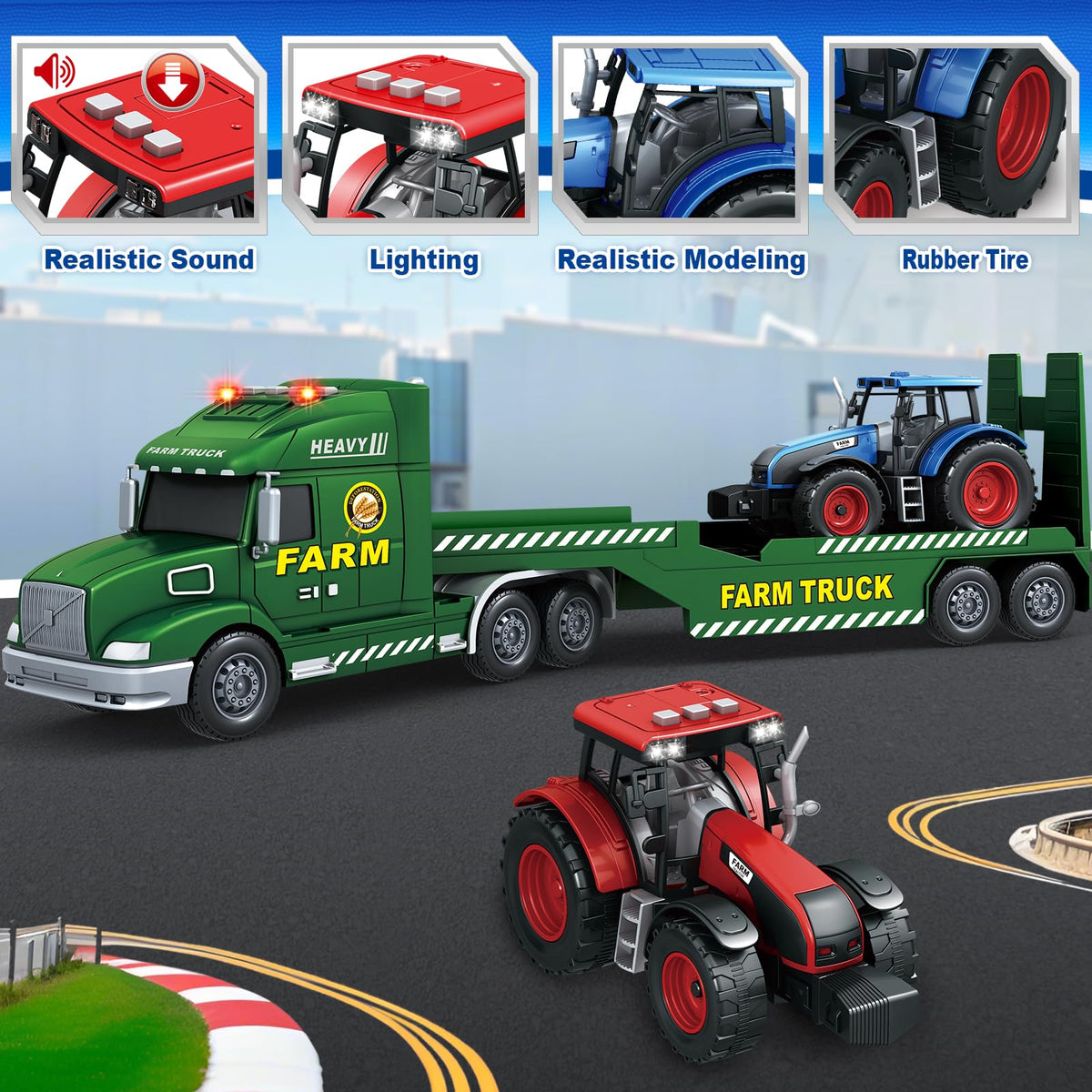 Bstoyder truck with lights and sounds offers engaging pretend play opportunities