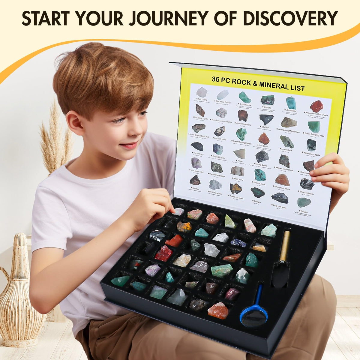 BTYCityMao learning guide included to help kids discover geology basics safely