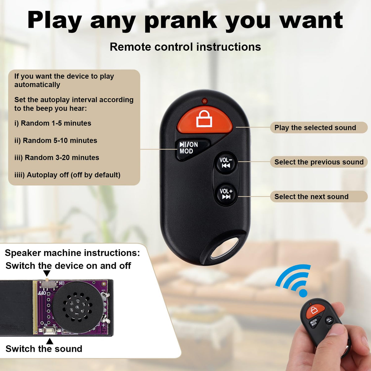 BTFO Purple prank gadget suitable for parties and gatherings