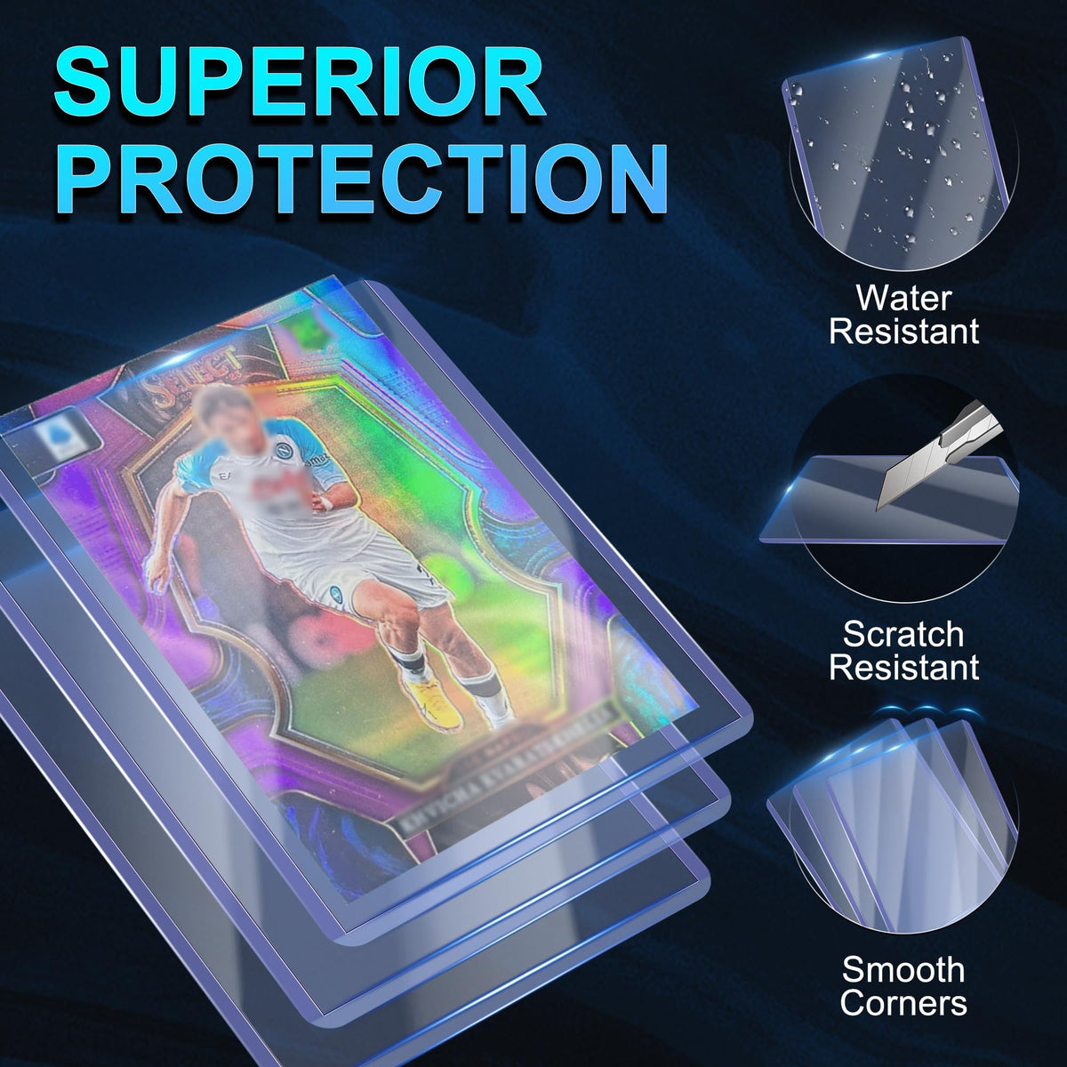 Btlwpy acid-free durable sleeves maintain card clarity during long-term collection.