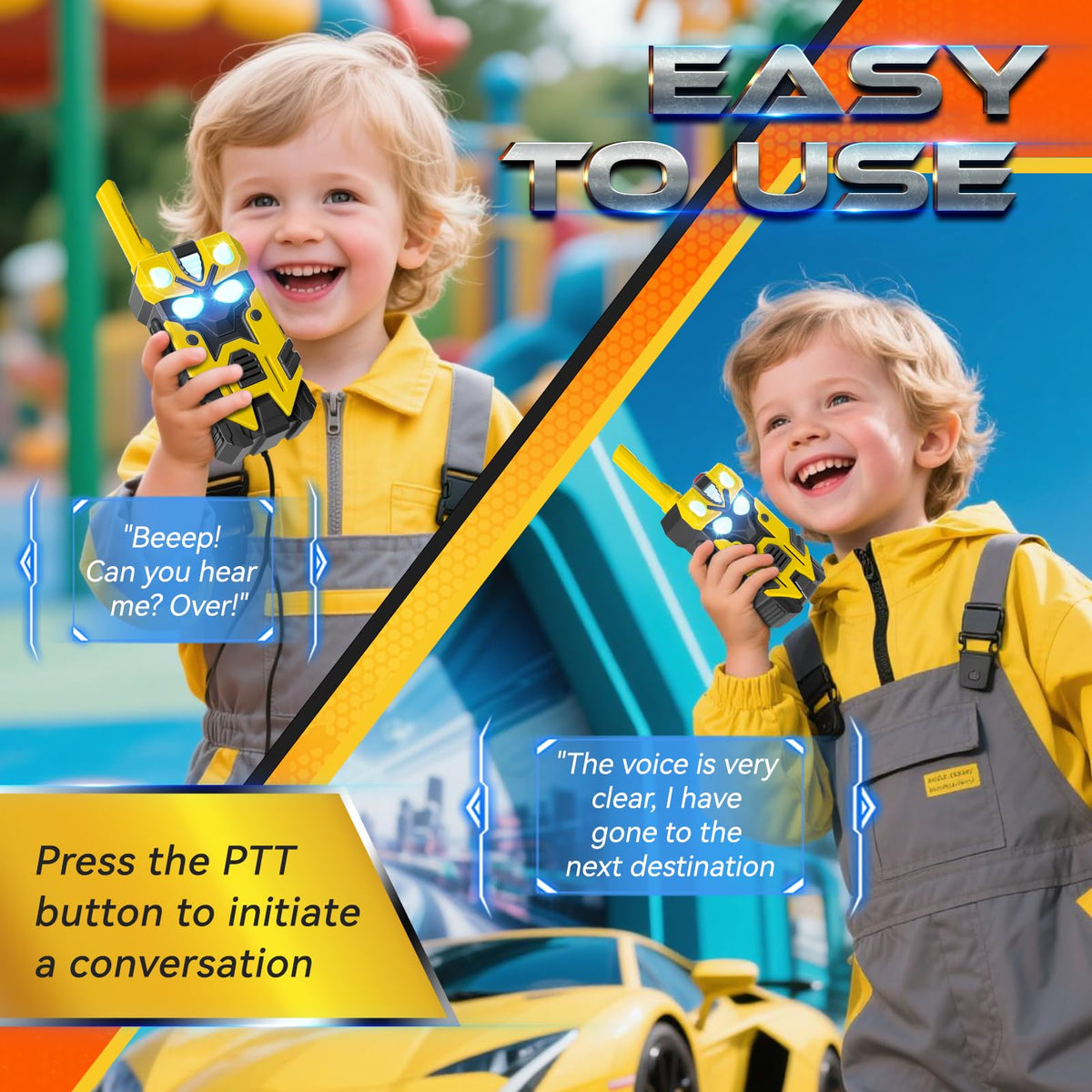 BTMBORY Hornet Transform Walkie Talkie two-pack included in box