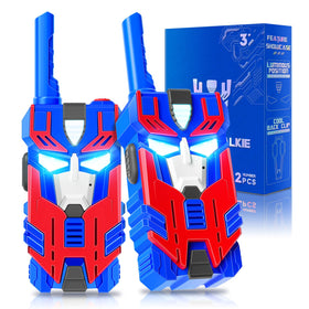 BTMBORY Transform Toys walkie talkies blue leader robot two-pack for outdoor play