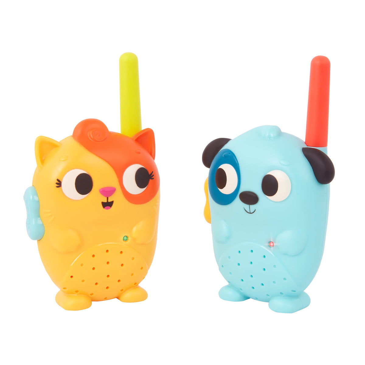 B. toys Lolo & Woofer walkie-talkies 2-pack ready for playtime communication.