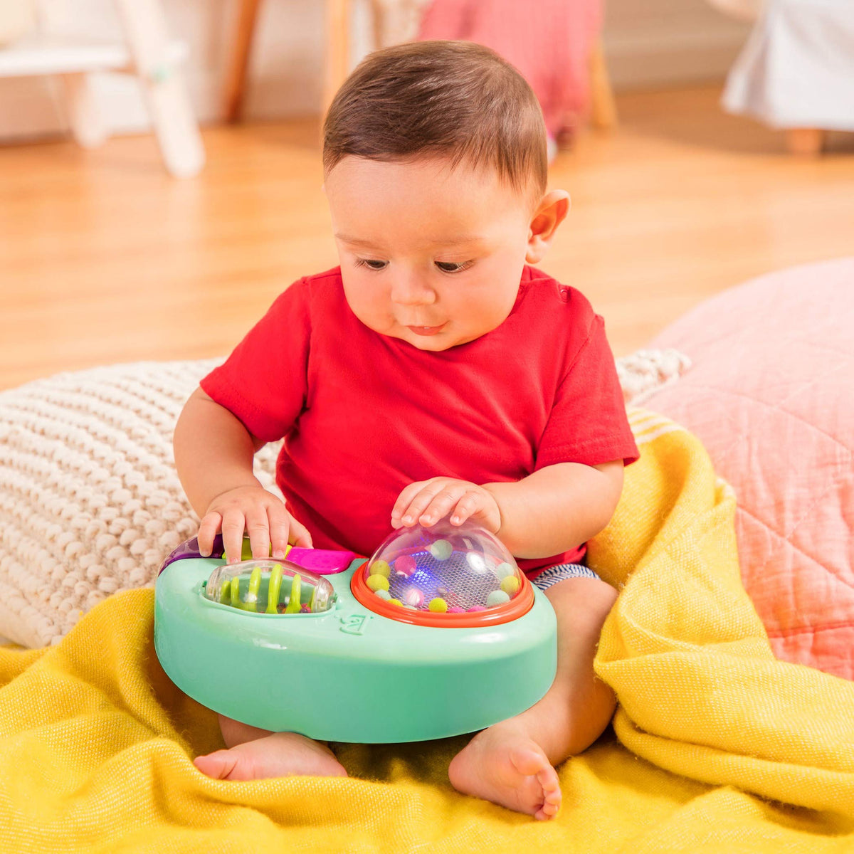 B. toys Whirly Pop bead spiral spinning action for fine motor skills