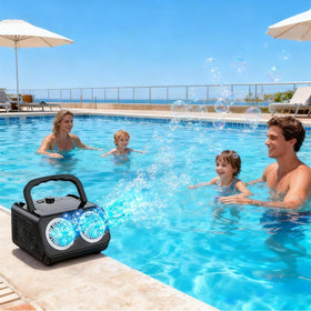 Bttyu bubble machine with USB-C power for all-day use.