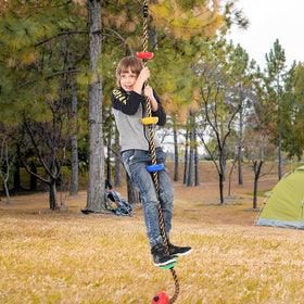 BUBBLEBAY child enjoying swing and climb with family