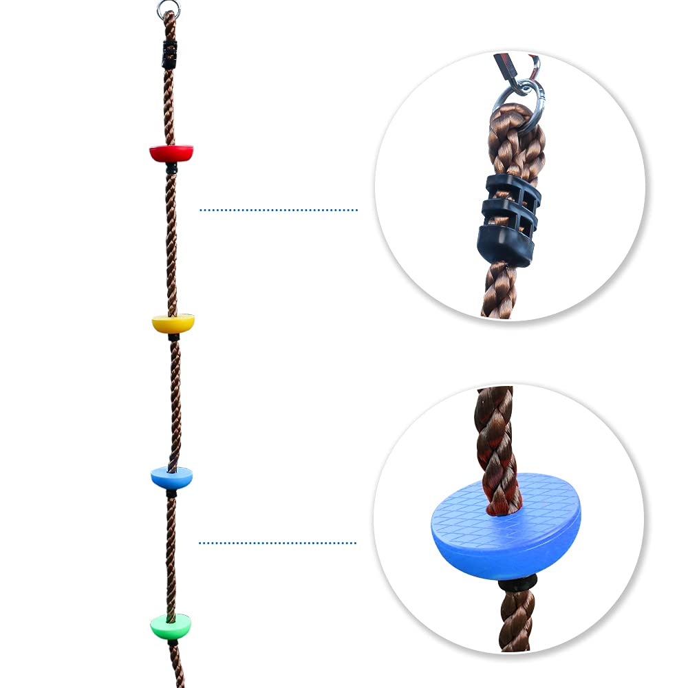 BUBBLEBAY ninja rope plate grip detail for secure climbing