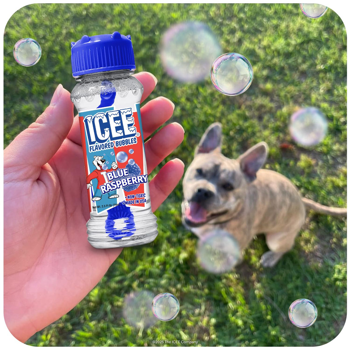 BubbleLick bubbles pop clean, leaving no sticky residue behind
