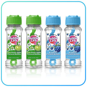 BubbleLick Sour Green Apple bubbles pack for outdoor play.