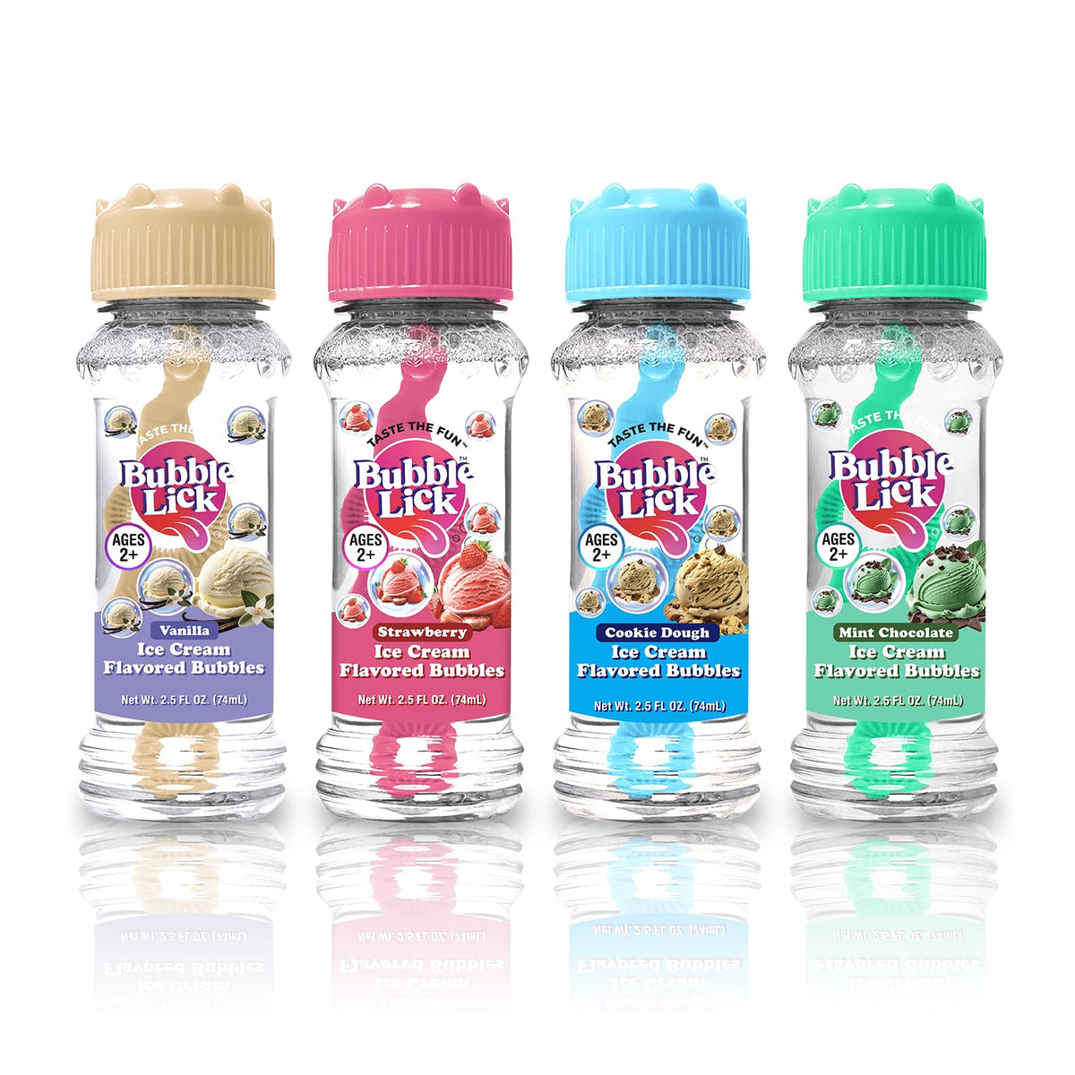 BubbleLick vanilla bubble close-up, creamy aroma and kid-friendly dessert fun.