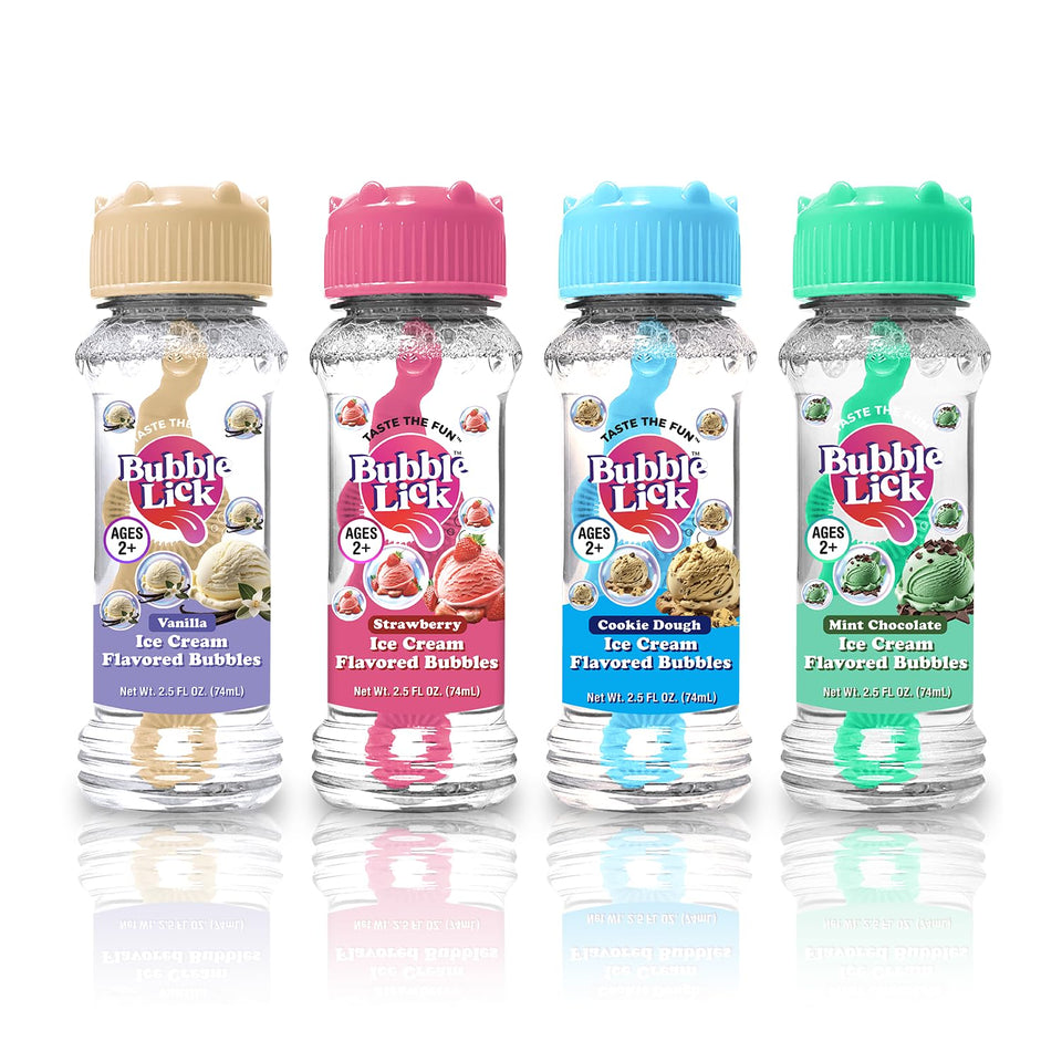 BubbleLick vanilla bubble close-up, creamy aroma and kid-friendly dessert fun.