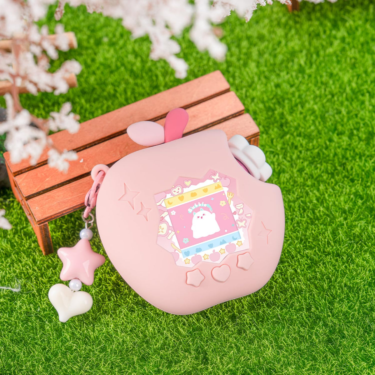 Bubblelogus green orchard color gives a fresh, playful look for Tamagotchi Paradise.
