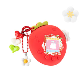 Bubblelogus Strawberry Paradise Case front view shows vivid strawberry design and snug protection.