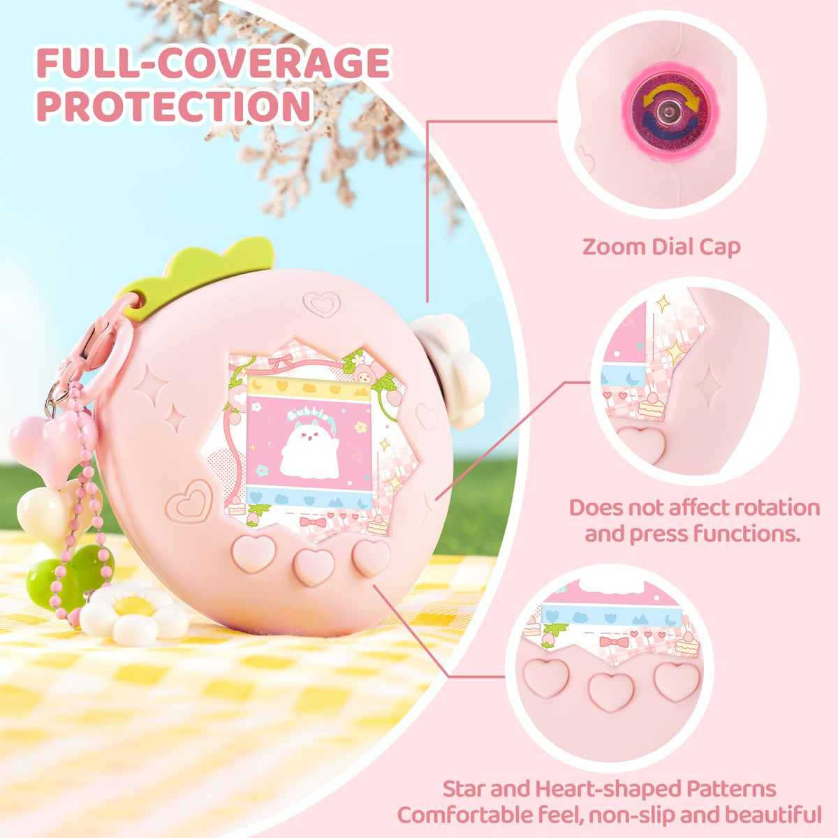 Bubblelogus charm set personalizes Tamagotchi Paradise with cute accessories