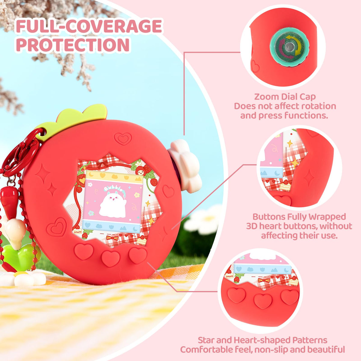 Bubblelogus Zoom Dial Cap close-up for easy customization and charm.